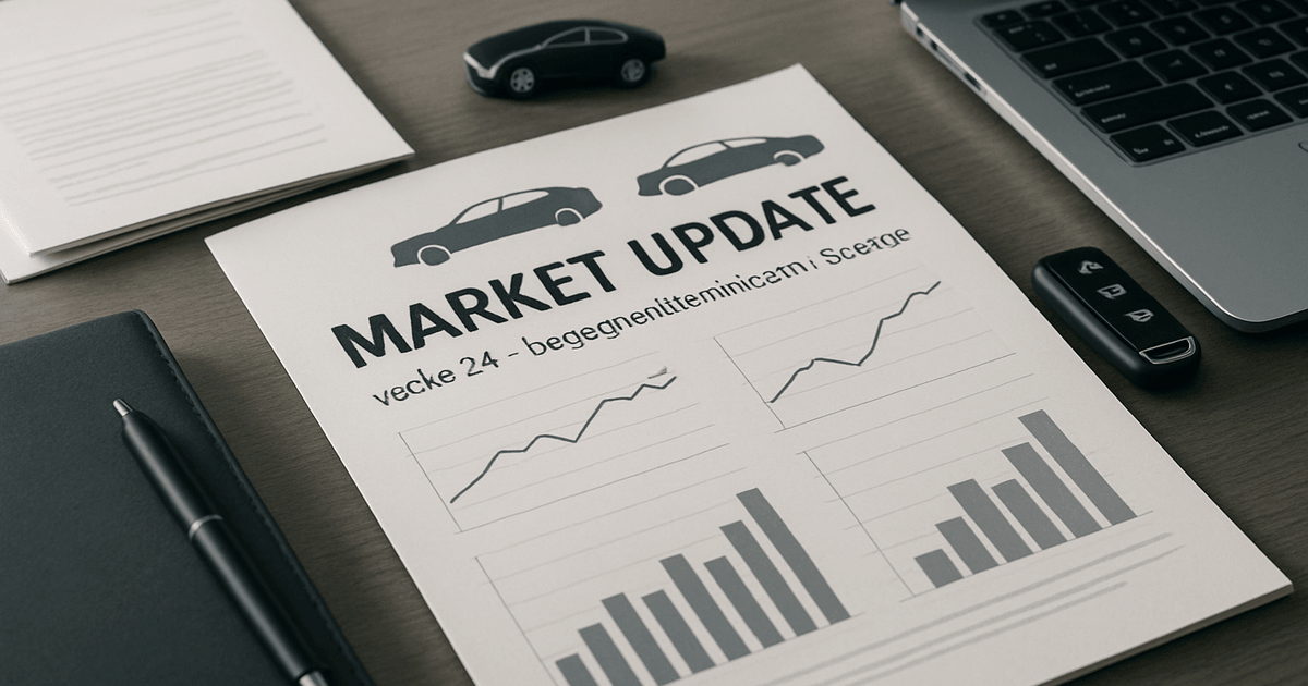 Market Update vecka 24 – begagnatmarknaden i Sverige